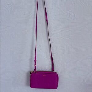 Ralph Lauren Label Magenta Crossbody Bag